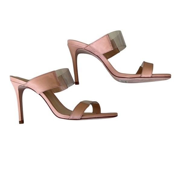 LN Rare Schutz Adinna Rose Blush Pink Clear Vinyl Strappy Sandals Heels - 6.5 - Picture 9 of 16